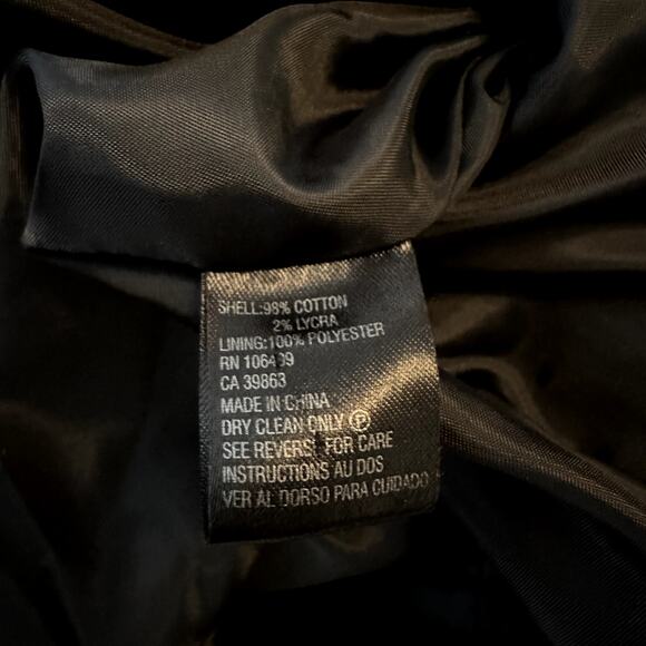 Tahari Velvet Blazer Suit Jacket Two-Button Notch Lapel Black 6 Petite - Picture 4 of 5